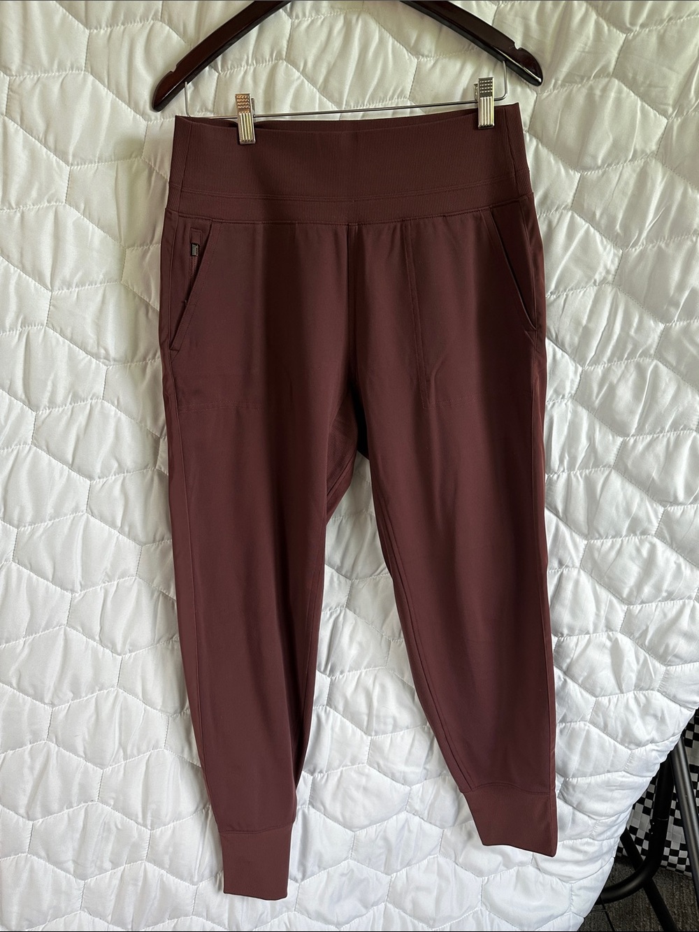 Athleta Venice Velvet Stripe Joggers